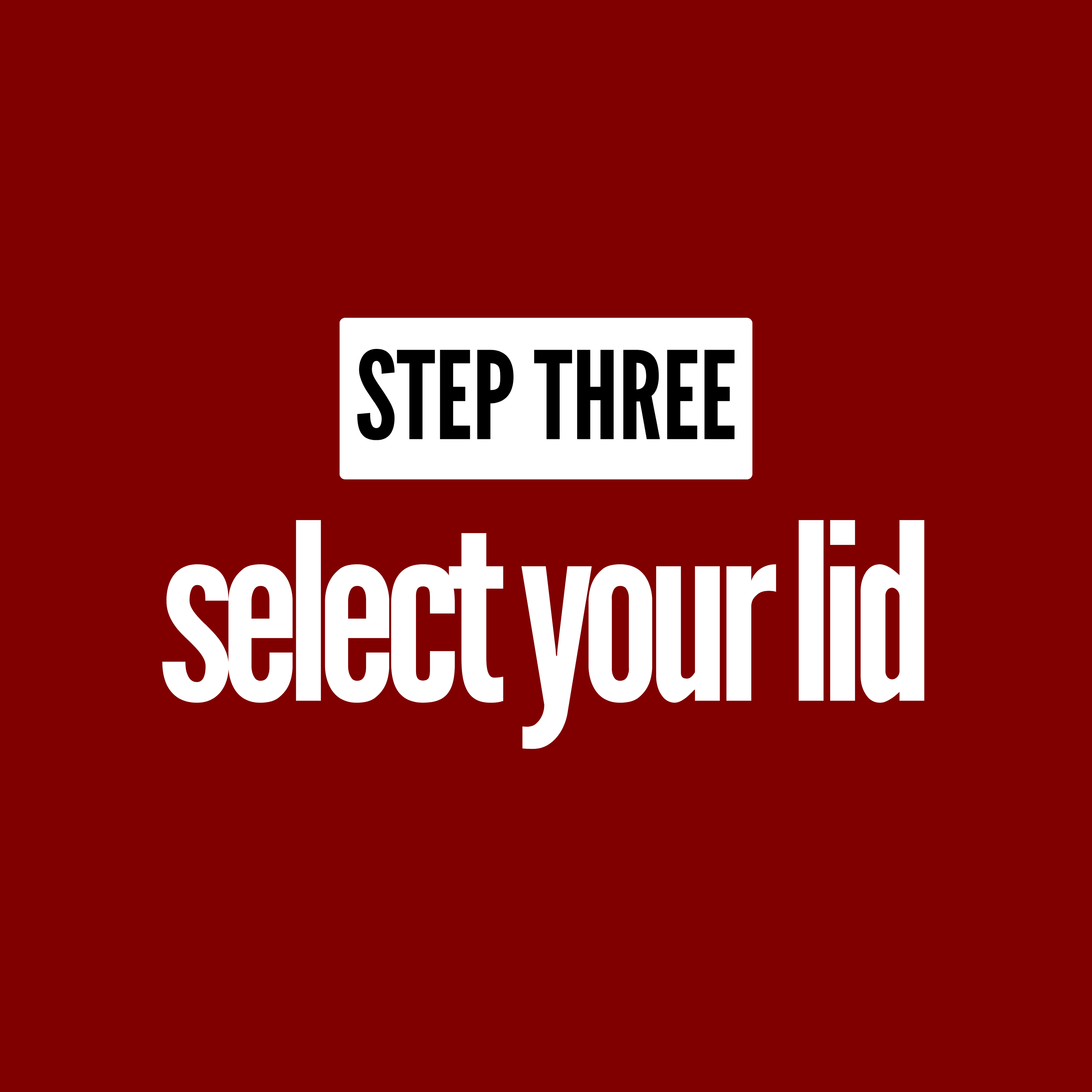 select your lid - optional